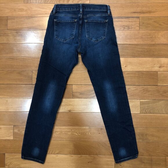 Frame Le Garcon Mid Rise Straight Leg Blue Jeans Size 25 - Picture 4 of 6